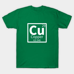 Copper — Periodic Table Element 29 T-Shirt